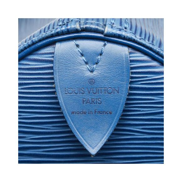 Pre Loved Louis Vuitton Leather Epi Speedy 30 Handbag in Very Good Condition - Picture 8 of 8